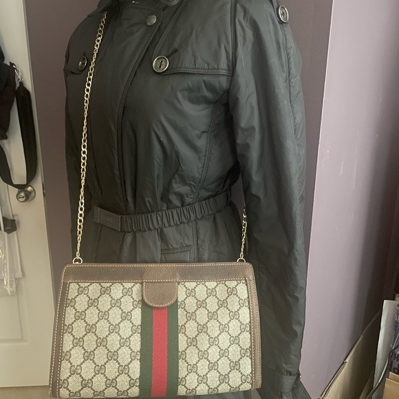 EUC Vintage Gucci Sherry Line clutch with tote/shopping bag - Picture 1 of 12